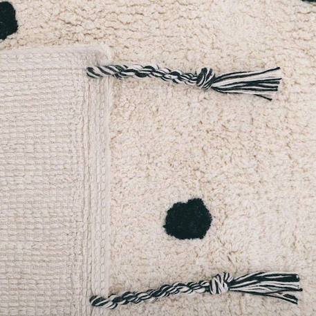 Tapis enfant Nümi tissé main coton naturel / noir 100x150 - Nattiot NOIR 2 - vertbaudet enfant 