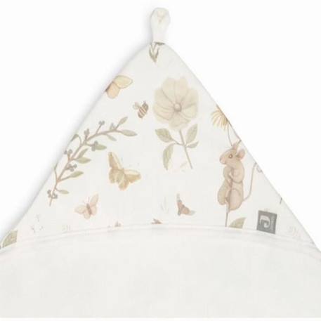 Cape de bain bébé coton Dreamy Mouse BLANC 4 - vertbaudet enfant 