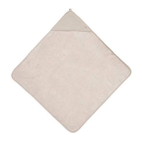 Cape de bain bébé coton 75x75cm Soft Waves Nougat BEIGE 1 - vertbaudet enfant 