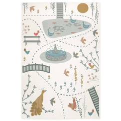 Tapis Enfant Paradis Des Oiseaux - 123 X 180 cm - Oeko Tex - Nattiot  - vertbaudet enfant