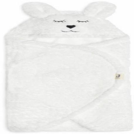 Couverture câline Bunny Blanc Neige Jollein - Blanc - 105 X 100 cm BLANC 4 - vertbaudet enfant 