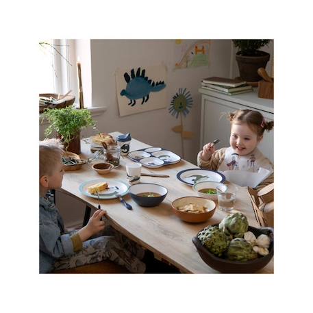 Coffret repas Dragon Tales - Blanc - Ensemble de vaisselle pour enfants - Sebra BLANC 3 - vertbaudet enfant 