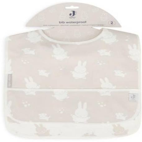 Bavoir imperméable MiffySnuffy Nougat (2pcs) - Jollein BLANC 2 - vertbaudet enfant 