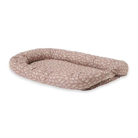 Réducteur de lit - JOLLEIN - Meadow Chataigne - 100% coton - 52 x 90 cm - Pour bébé - Marron ROSE 1 - vertbaudet enfant 