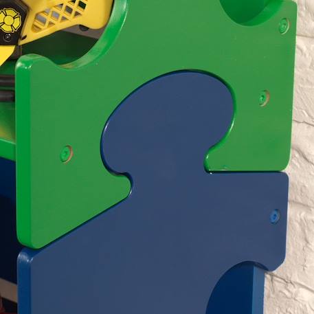 KidKraft - Bibliothèque en bois Puzzle Primaire pour Enfant avec 3 Étagères MULTICOLORE 4 - vertbaudet enfant 