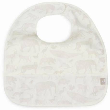 Bavoir imperméable Animals Nougat (2pcs) - Jollein BLANC 3 - vertbaudet enfant 