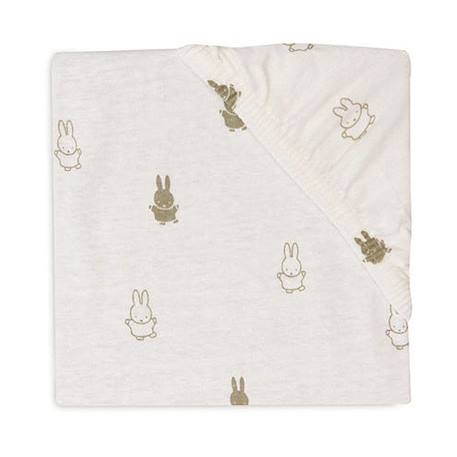 Drap-housse Jersey Happy Miffy Vert Olive - 60 x 120 cm - Jollein - Lit bébé VERT 1 - vertbaudet enfant 