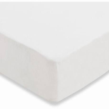 Drap-housse tissu 100 % coton Blanc - 60 x 120 cm - Jollein - Lit bébé BLANC 3 - vertbaudet enfant 