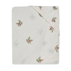 Linge de maison et décoration-Linge de lit bébé-Drap-housse Jersey Rosehip - JOLLEIN - Rectangulaire - 60 x 120 cm - 100% coton - Lit bébé