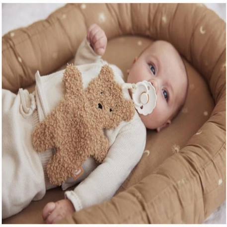 Attache sucette - JOLLEIN - Teddy Bear Biscuit - Marron - Porte tétine bébé MARRON 4 - vertbaudet enfant 