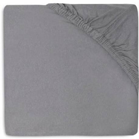 Drap-housse en coton doux JOLLEIN - Gris tempête - 60x120cm - Lot de 2 - Lit bébé GRIS 2 - vertbaudet enfant 