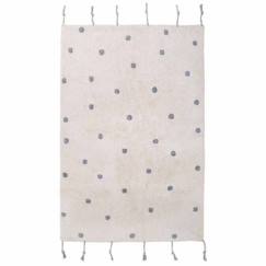 Linge de maison et décoration-Décoration-Tapis enfant Nümi tissé main coton naturel / gris 100x150 - Nattiot