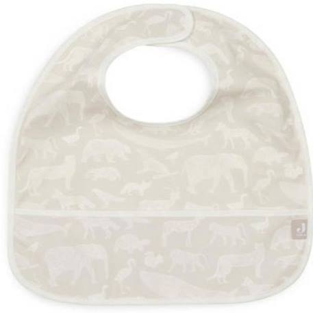 Bavoir imperméable Animals Nougat (2pcs) - Jollein BLANC 2 - vertbaudet enfant 