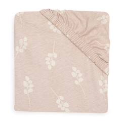 -Drap-housse Jersey Twig Rose Sauvage - 60 x 120 cm - Jollein - Lit bébé