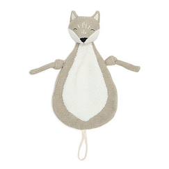 Attache Sucette doux Renard - JOLLEIN - Gris et blanc - Bébé - Porte tétine Bébé  - vertbaudet enfant