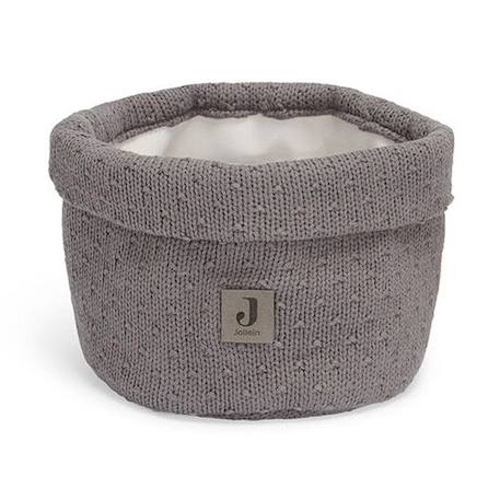 Panier de rangement - JOLLEIN - Bliss Knit - Coton certifié OEKO-TEX - Gris - 14 x 18 cm GRIS 1 - vertbaudet enfant 