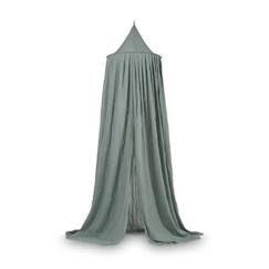 Ciel de lit Voile Moustiquaire 245 cm Vert Cendré Jollein  - vertbaudet enfant