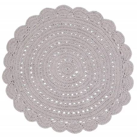 Tapis rond Alma Lin grisé - 120 cm - NATTIOT - Coton BEIGE 1 - vertbaudet enfant 