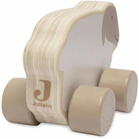 Voiture en bois Ferme Agneau - Jollein BLANC 2 - vertbaudet enfant 