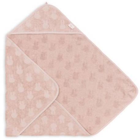 Cape de bain bébé coton Éponge 75x75cm Miffy Jacquard Rose Sauvage ROSE 2 - vertbaudet enfant 