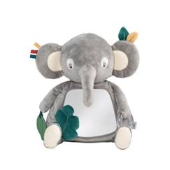 Jouet d'activité Finley l'éléphant - Peluche avec miroir - Sebra  - vertbaudet enfant