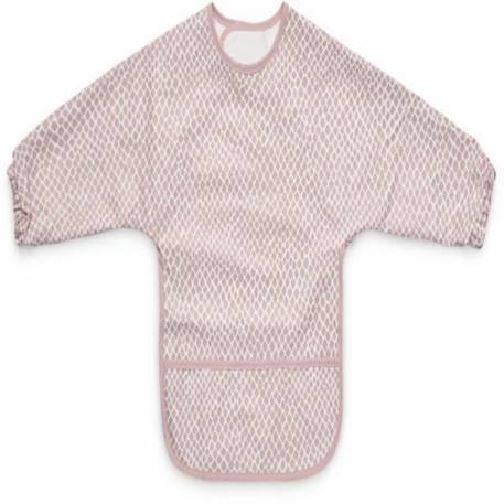 Bavoir Imperméable avec manches Mouw Snake Rose Tendre - Jollein ROSE 1 - vertbaudet enfant 