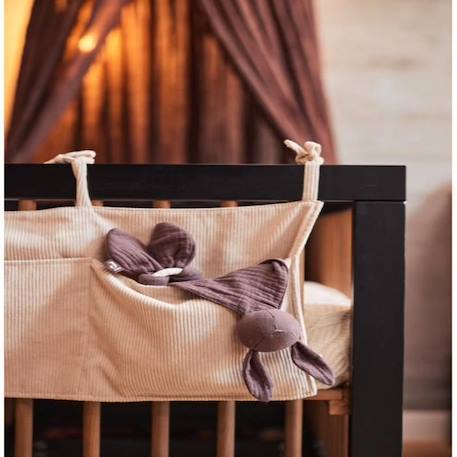 Ciel de lit Voile Moustiquaire 245cm Chestnut Marron Jollein MARRON 3 - vertbaudet enfant 