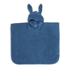 Poncho de Bain bébé coton 1 à 4 ans coton Jeans Bleu  - vertbaudet enfant