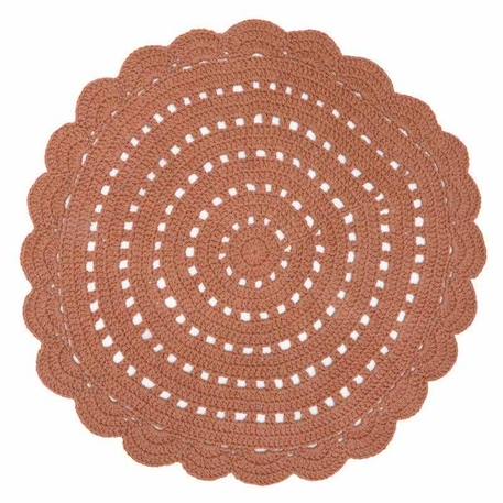 Tapis rond Alma Ambre - NATTIOT - Coton - 120 cm MARRON 1 - vertbaudet enfant 