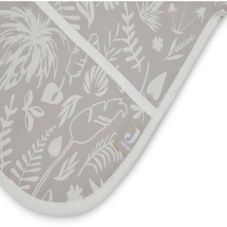 Bavoir à Manches Imperméable Botanical Nougat - Jollein GRIS 2 - vertbaudet enfant 