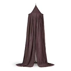 -Ciel de lit Voile Moustiquaire 245cm Chestnut Marron Jollein