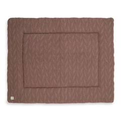 Jouet-Tapis de parc Spring Knit Chestnut - 80 x 100 cm - Tissu doux et épais