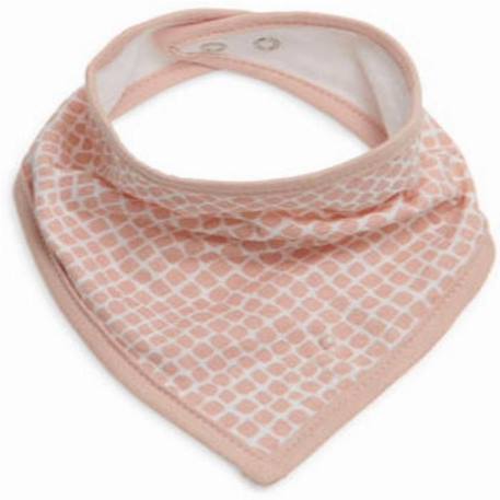 Bavoir Bandana Jollein - Snake Rose Pale - 100% coton-jersey - 37 x 24,5 cm ROSE 2 - vertbaudet enfant 