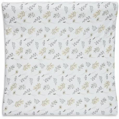 Housse matelas à langer - JOLLEIN - Fleurs Sauvages - 100% coton - Mixte - Blanc BLANC 4 - vertbaudet enfant 