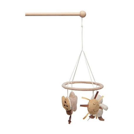 Mobile tissu Spring Garden - Jollein - Pour lit bébé MARRON 1 - vertbaudet enfant 