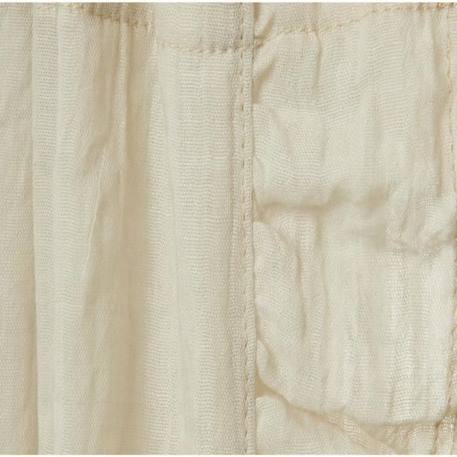 Ciel de lit Voile Moustiquaire 155cm Ruffle Nougat Beige Jollein BEIGE 2 - vertbaudet enfant 