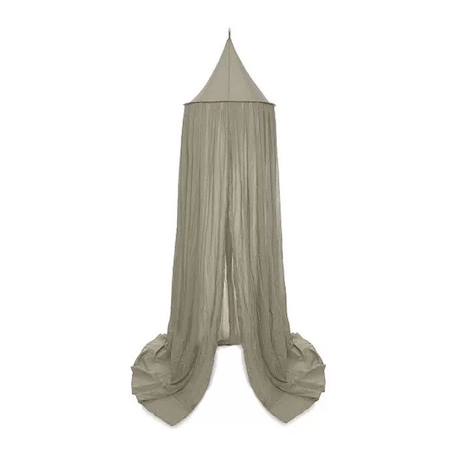 Ciel de lit Voile Moustiquaire Vintage 245 cm Vert Olive Jollein VERT 1 - vertbaudet enfant 