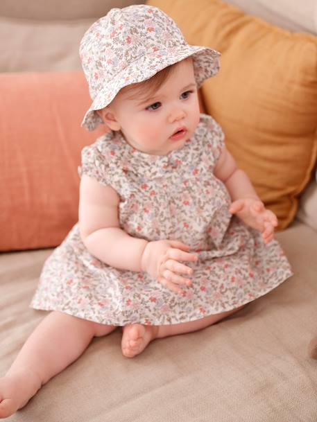 Ensemble robe et chapeau naissance  - vertbaudet enfant