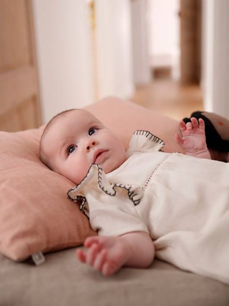 Robe en gaze de coton naissance écru 7 - vertbaudet enfant 