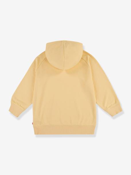 Sweat à capuche fille Levi's® jaune pâle+rose pâle 4 - vertbaudet enfant 