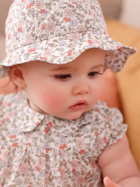 Ensemble robe et chapeau naissance écru 7 - vertbaudet enfant 