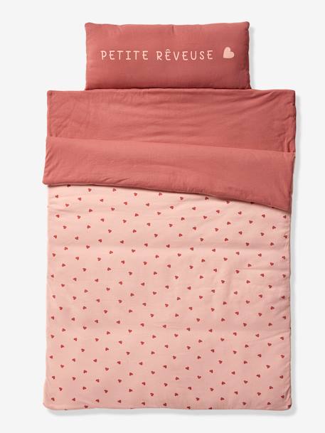 Couchage de sieste maternelle MINIDODO essentiels bleu imprimé+rose imprimé 4 - vertbaudet enfant 