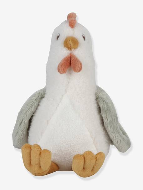 Peluche poule Little Farm - LITTLE DUTCH blanc 2 - vertbaudet enfant 