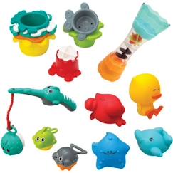 Coffret de bain INFANTINO - 17 pcs - Gobelets, aspergeurs, pêche à la ligne  - vertbaudet enfant