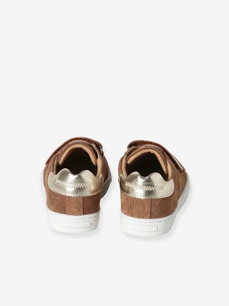 Baskets scratchées en cuir fille marine+marron 11 - vertbaudet enfant 