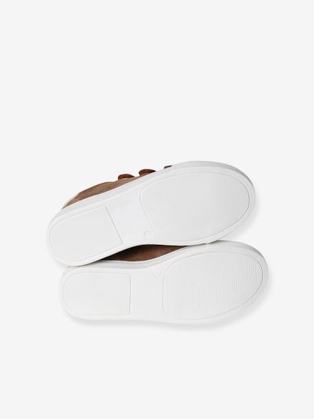 Baskets en cuir enfant blanc+marine 17 - vertbaudet enfant 