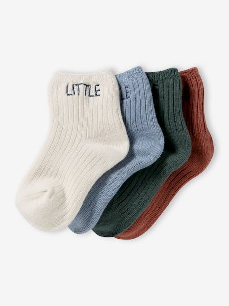 Bébé-Lot de 4 paires de chaussettes "little" bébé BASICS