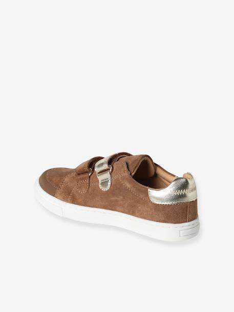 Baskets scratchées en cuir fille marine+marron 8 - vertbaudet enfant 