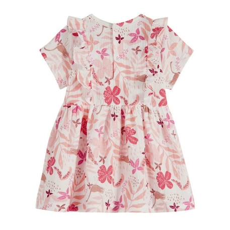 Robe bébé fille en gaze de coton Lipsi ROSE 2 - vertbaudet enfant 