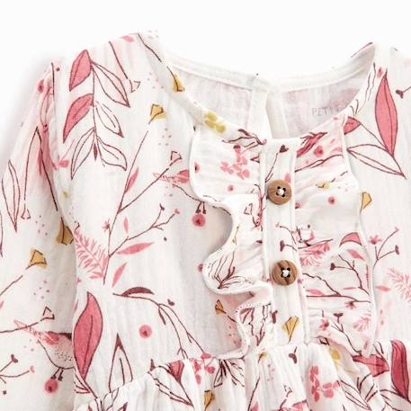 Robe bébé fille en gaze de coton Birdy ROSE 3 - vertbaudet enfant 